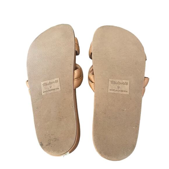 Madewell The Walker Slide Desert Camel Brown Leather Slide Sandal size 9 - Picture 9 of 12